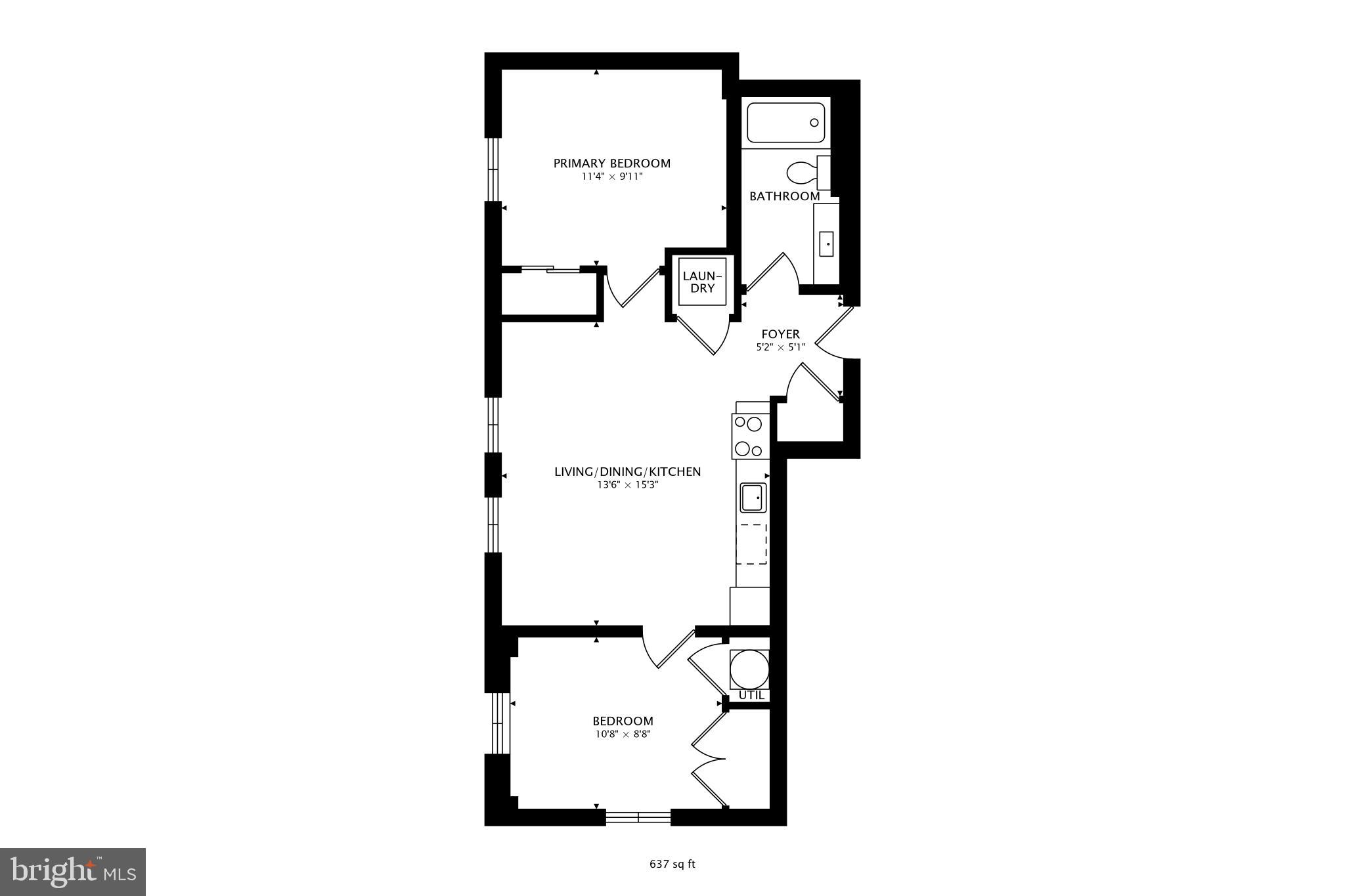 700 Roeder Road, Unit 402 Silver Spring, MD 20910 - Photo 15 of 15 Floorplan