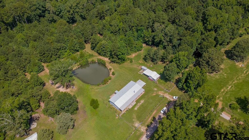 636 Roberson Road Hallsville, TX 75650 - Photo 11 of 46 an aerial view of a residential houses with yard