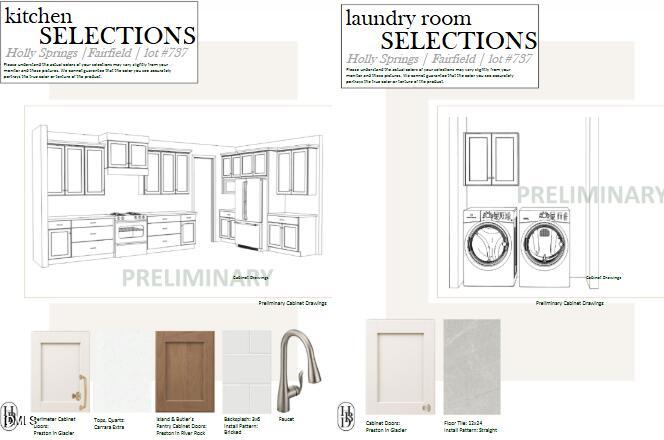 737 West Holly Springs Road Holly Springs, NC 27540 - Photo 7 of 37 Kitchen and Laundry Room Selections