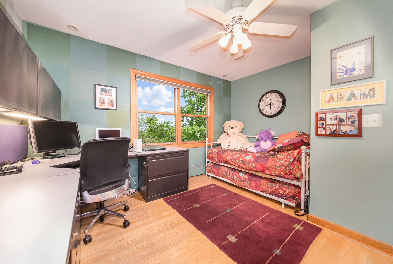 1605 South Fairview Avenue Park Ridge, IL 60068 - Photo 16 of 31 a view of a workspace with furniture and a window