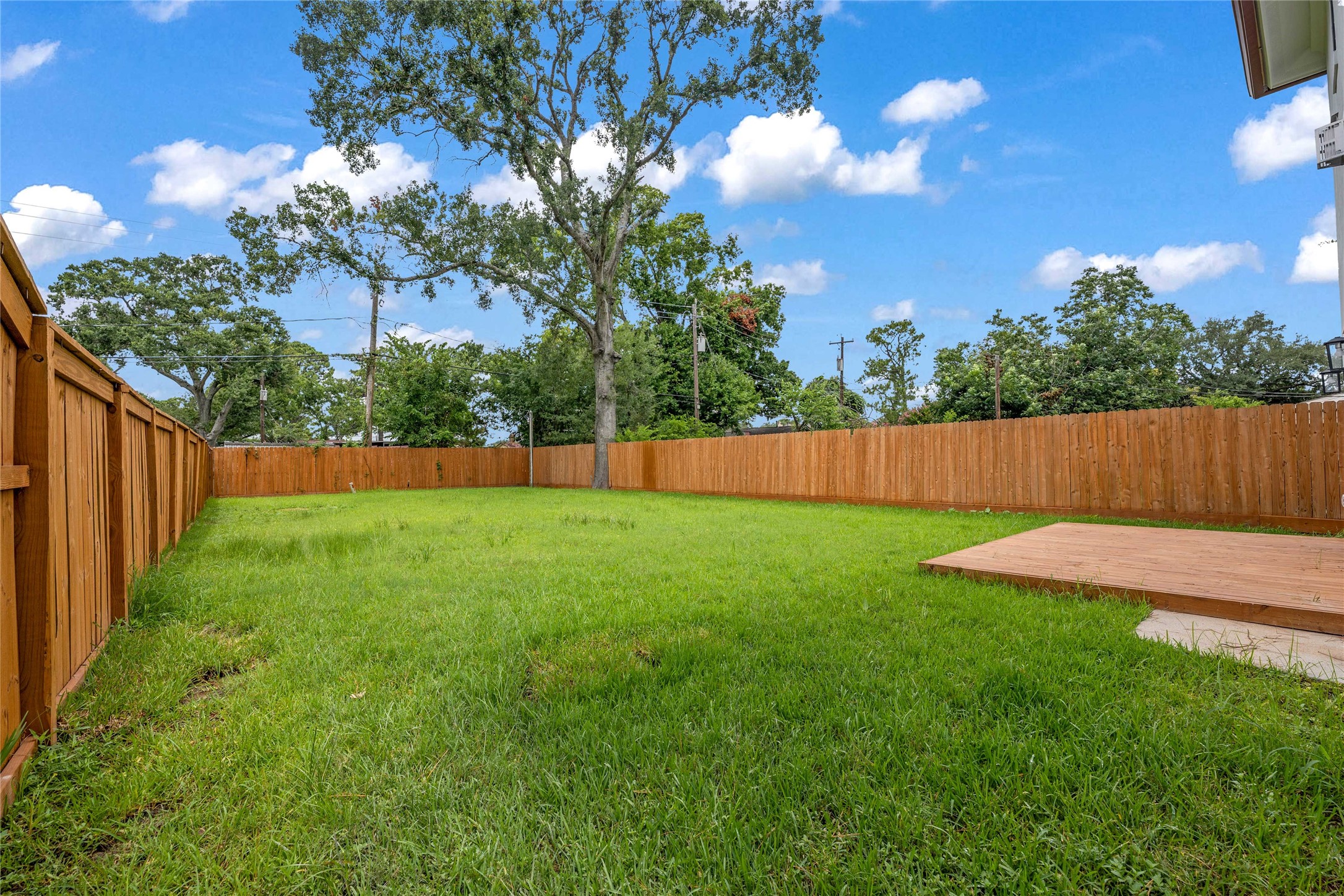 2031 Peppermill Road Houston, TX 77080 - Photo 45 of 48 This expansive 89-foot-long backyard is a blank canvas ready for your dream outdoor oasis. Comes complete with a front and back sprinkler system for easy maintenance.