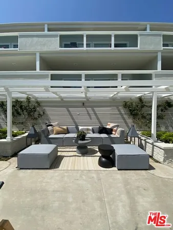 a lobby with furniture and view