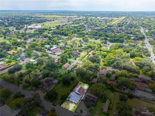 an aerial view of multiple house