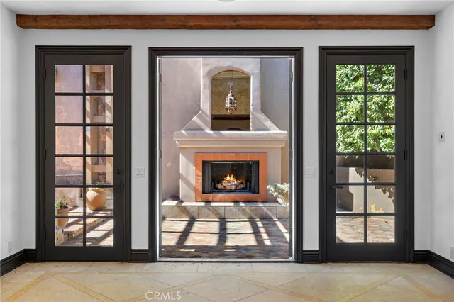 a view of cabinets and wooden floor