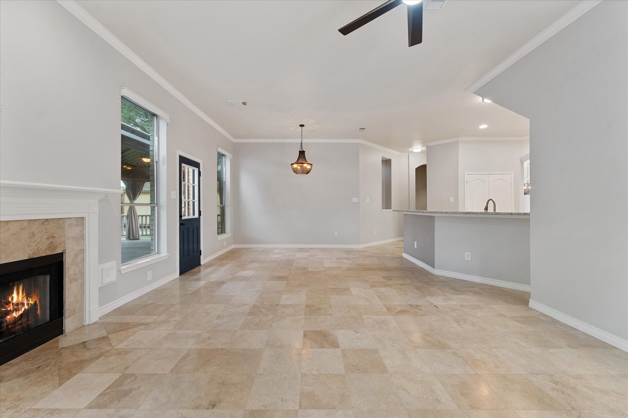 29823 Spring Terrace Drive Spring, TX 77386 - Photo 25 of 49 an empty room with windows and fireplace