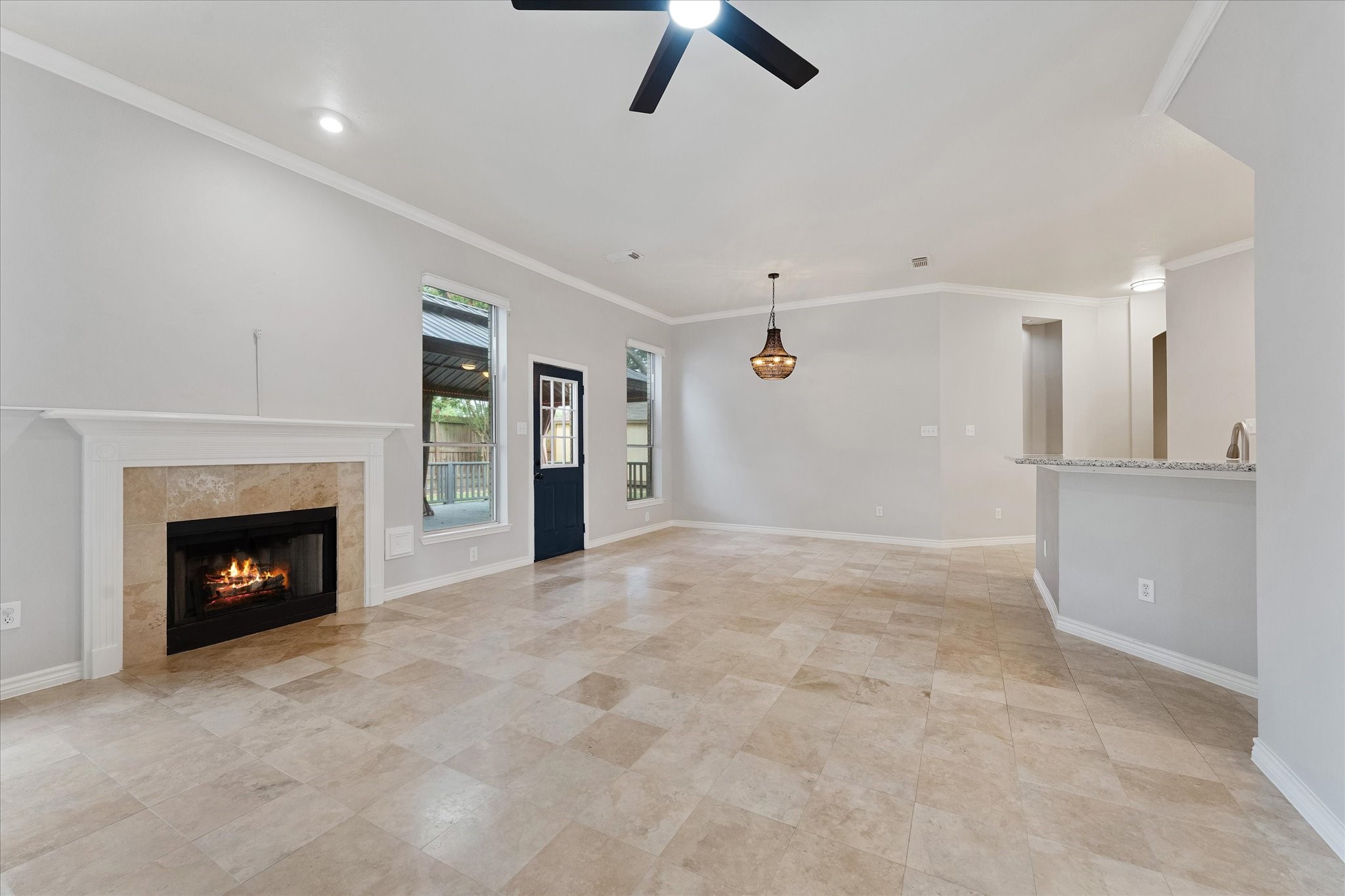 29823 Spring Terrace Drive Spring, TX 77386 - Photo 26 of 49 a view of an empty room with a fireplace