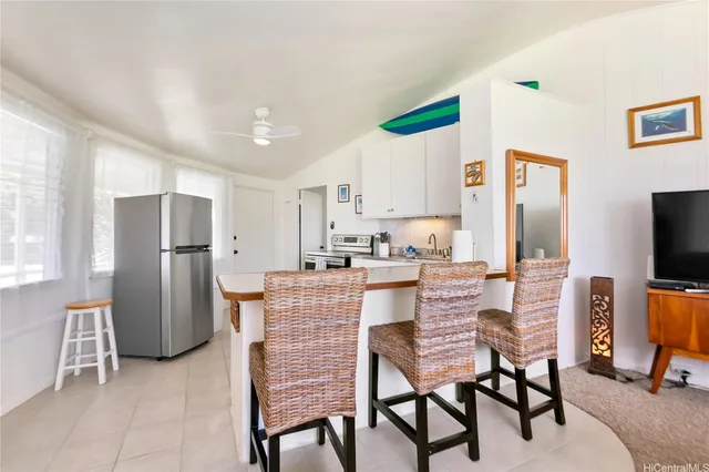 a view of a yard with an outdoor space