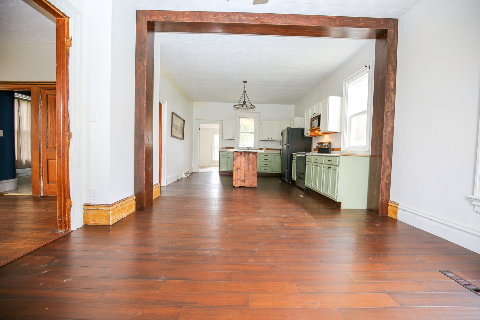 26596 Fairhaven Road Chadwick, IL 61014 - Photo 33 of 51 a view of a kitchen with a sink and a refrigerator