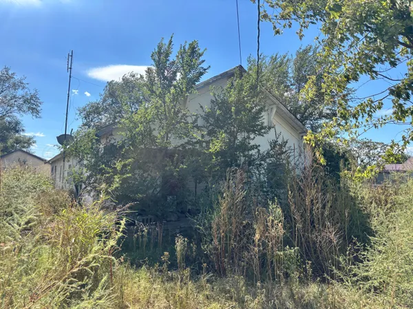 a backyard of a house