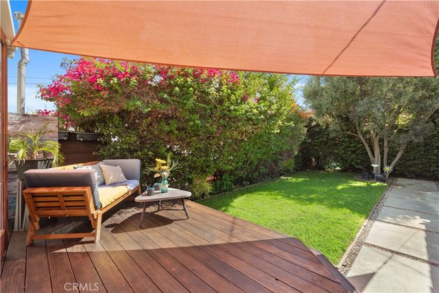 a view of a chairs in a patio