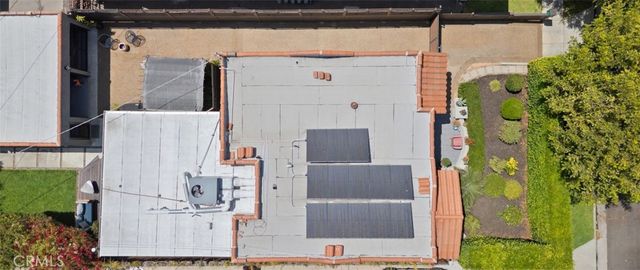 a view of balcony with a potted plant
