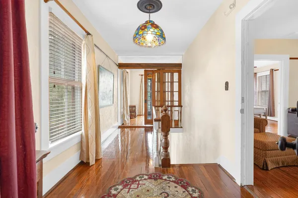 a view of outdoor sitting area with furniture