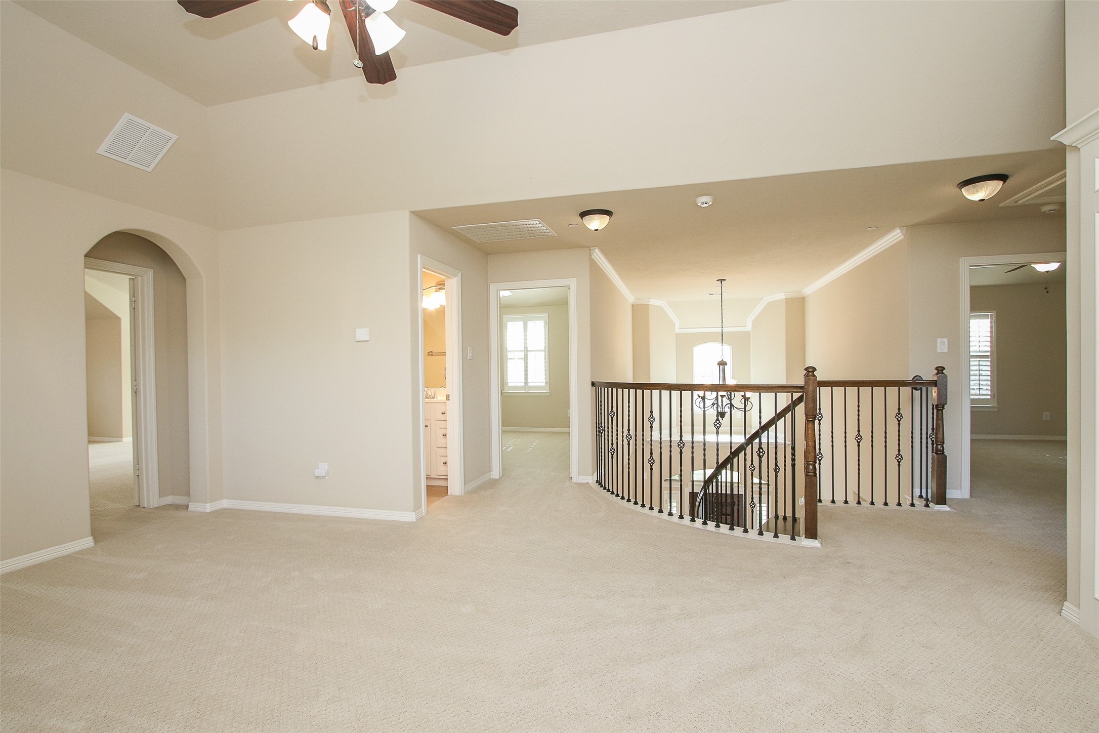 11722 Spriggs Way Houston, TX 77024 - Photo 32 of 49 Another view of the upstairs game room. There is also a game closet to the left.