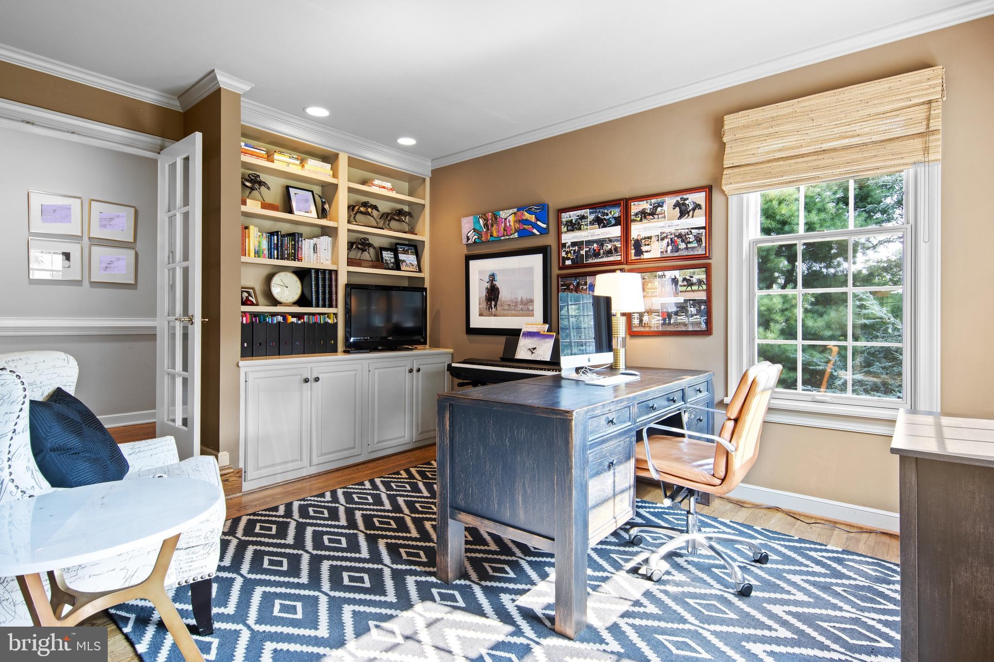 231 Ravenscliff Road Wayne, PA 19087 - Photo 17 of 71 French doors lead to private 1st floor Office