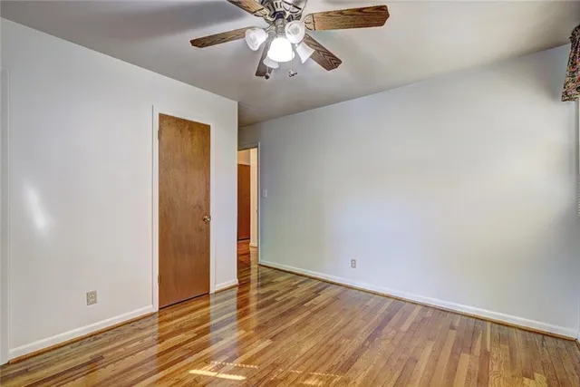 wooden floor in an empty room