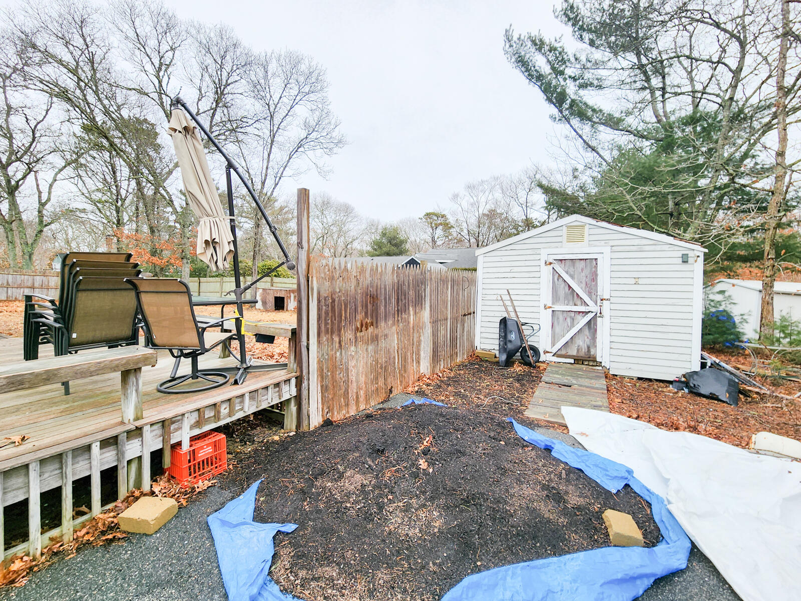 437 Cotuit Road Mashpee, MA 02649 - Photo 28 of 30 a view of a backyard with sitting area