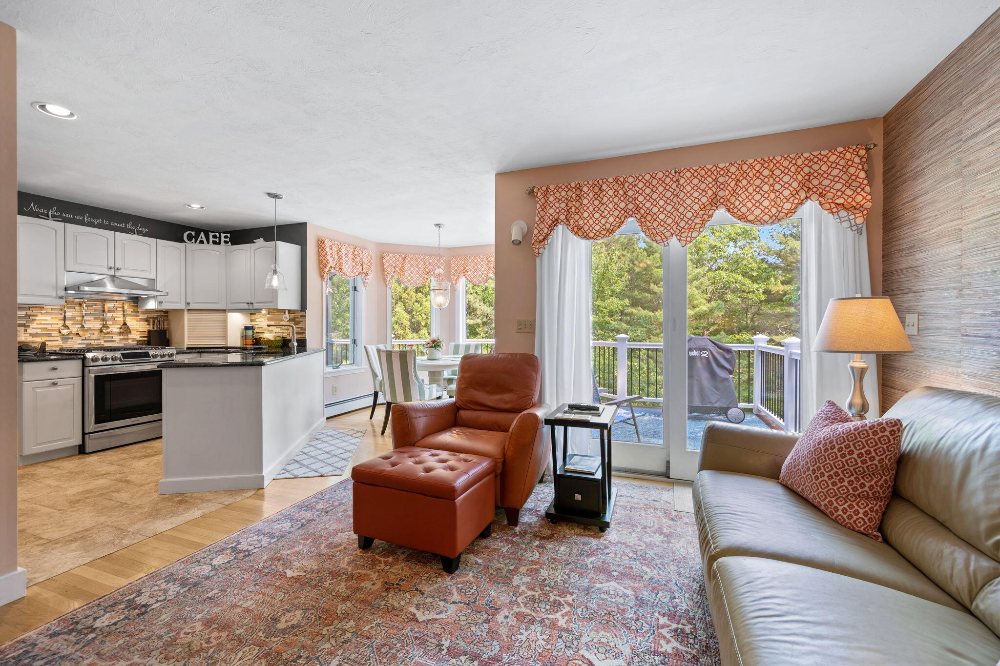 363 Blacksmith Shop Road East Falmouth, MA 02536 - Photo 15 of 40 a living room with furniture and a large window