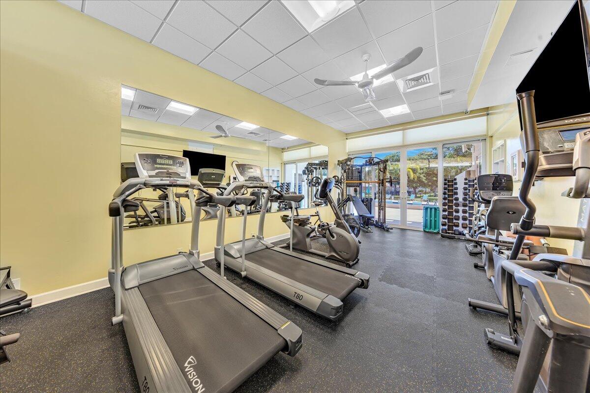 1523 East Hillsboro Boulevard, Unit 531 Deerfield Beach, FL 33441 - Photo 59 of 71 a view of a room with gym equipment