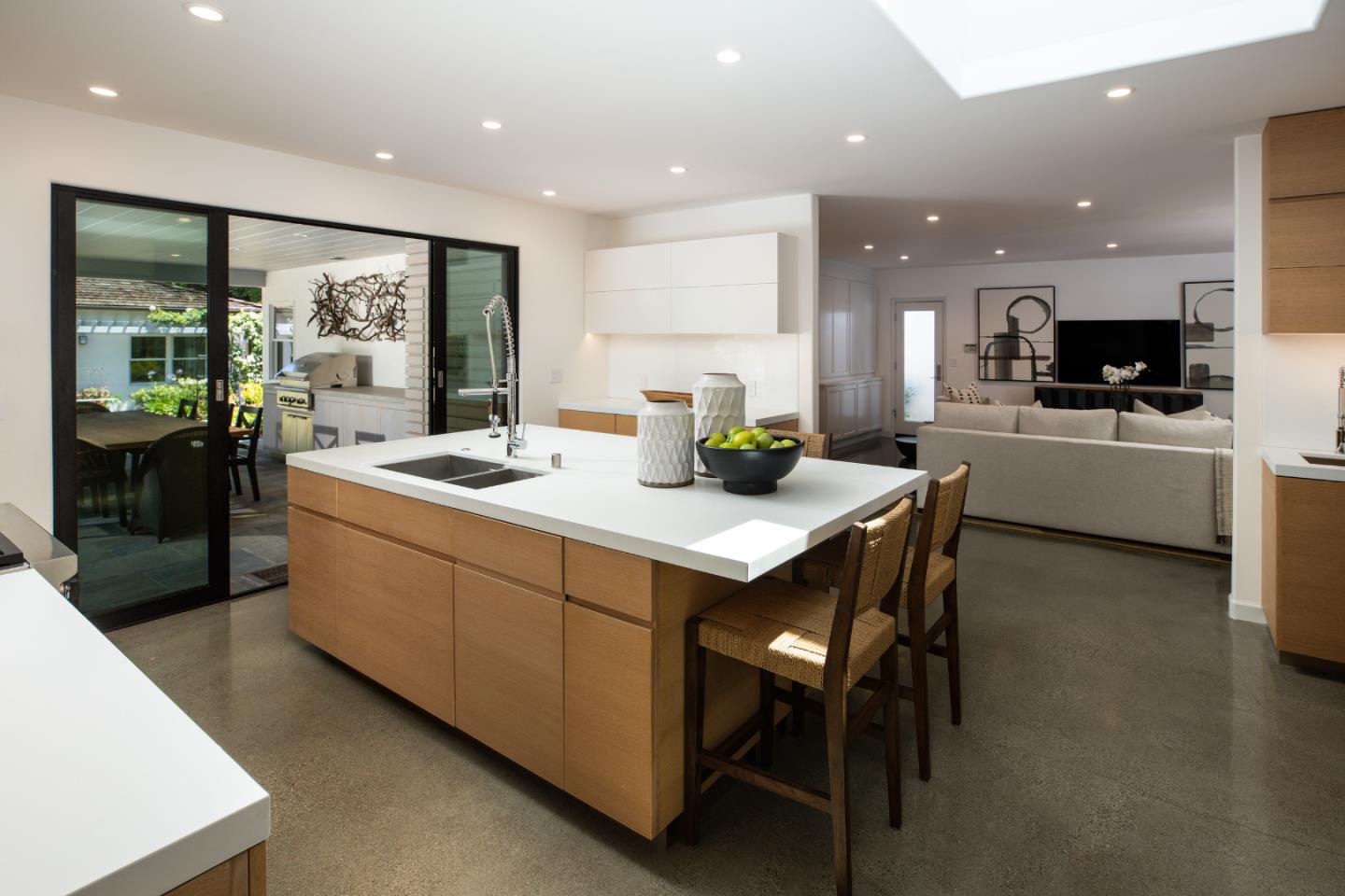 296 Greenoaks Drive Atherton, CA 94027 - Photo 7 of 21 a kitchen that has a lot of cabinets in it and appliances