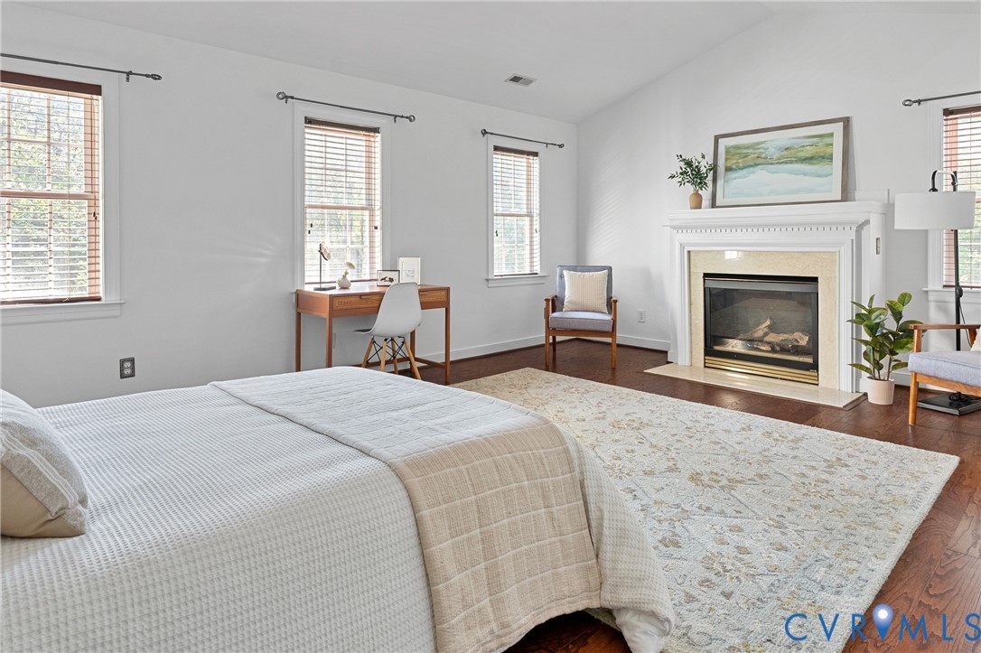 4156 Royal Ridge Court Louisa, VA 23093 - Photo 5 of 50 Primary second floor bedroom with gas fireplace, e