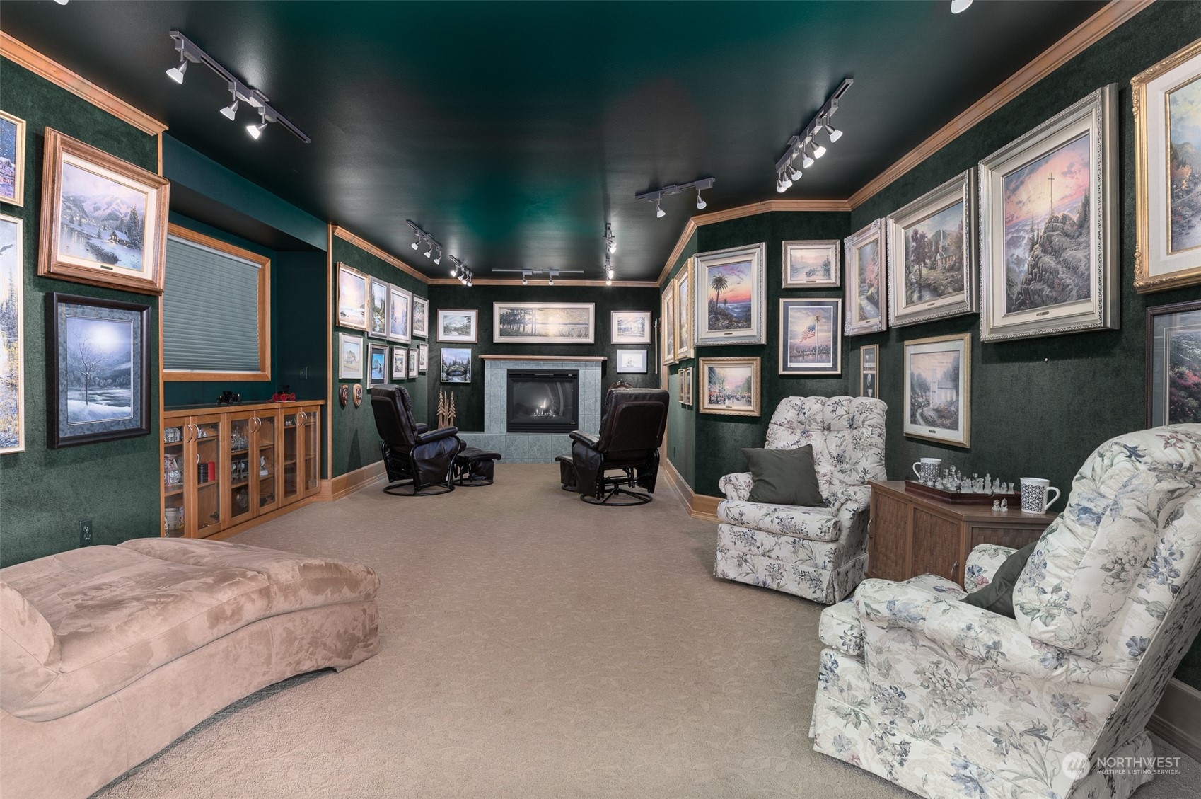 2131 Central Road Everson, WA 98247 - Photo 20 of 40 a bedroom with furniture and a fireplace