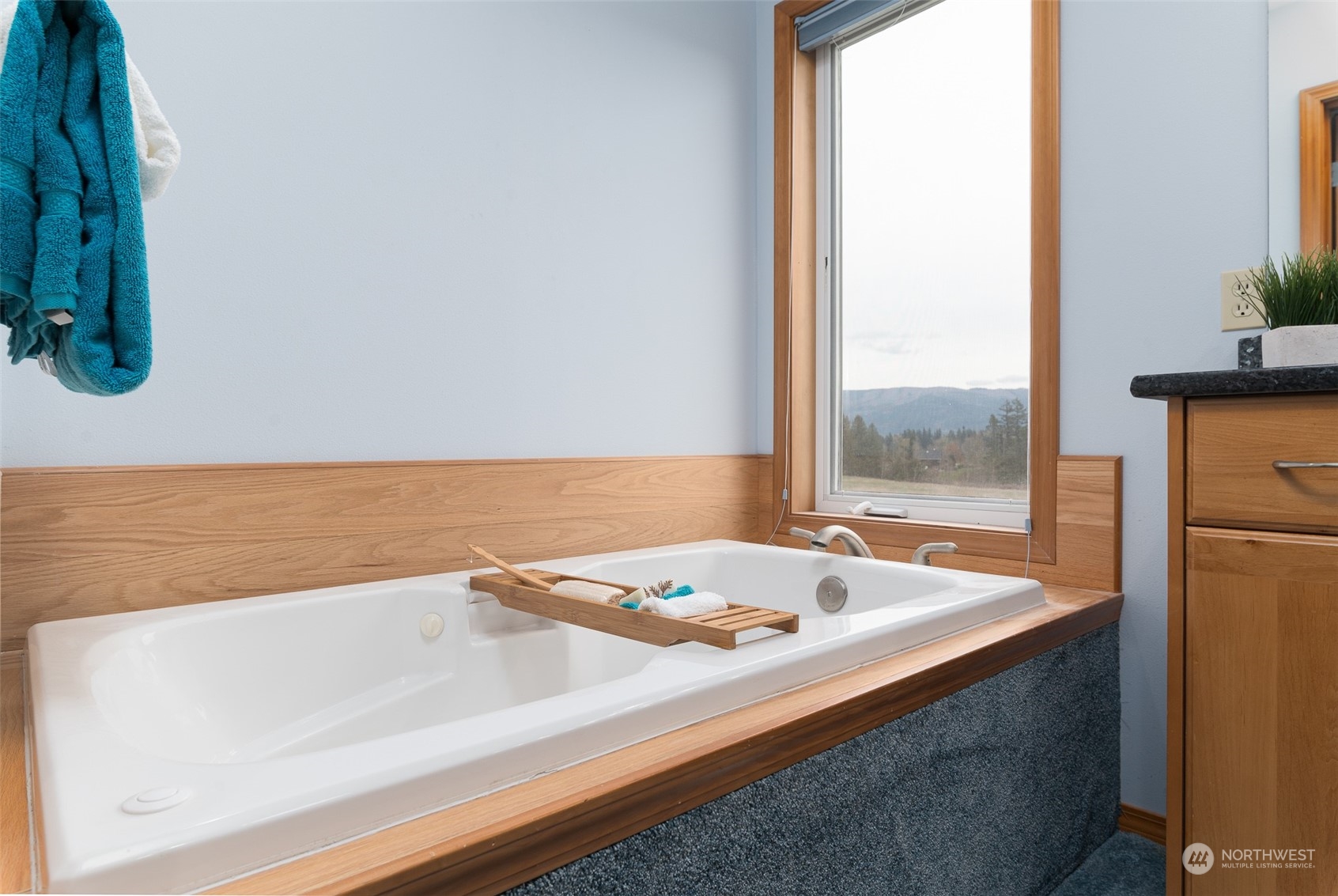 2131 Central Road Everson, WA 98247 - Photo 27 of 40 a bathroom with a bathtub and next to a window