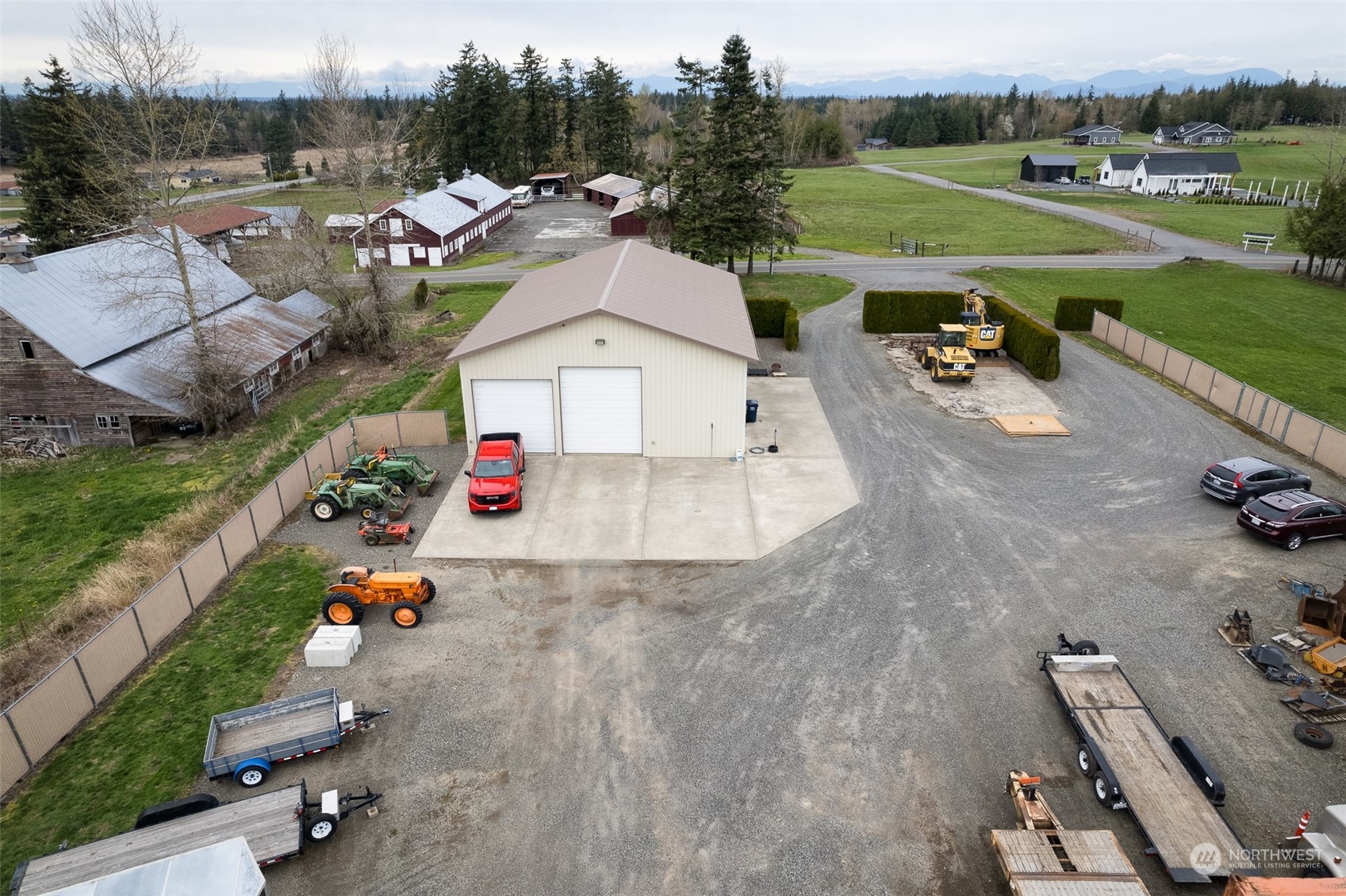 2131 Central Road Everson, WA 98247 - Photo 37 of 40 an aerial view of a house with outdoor space