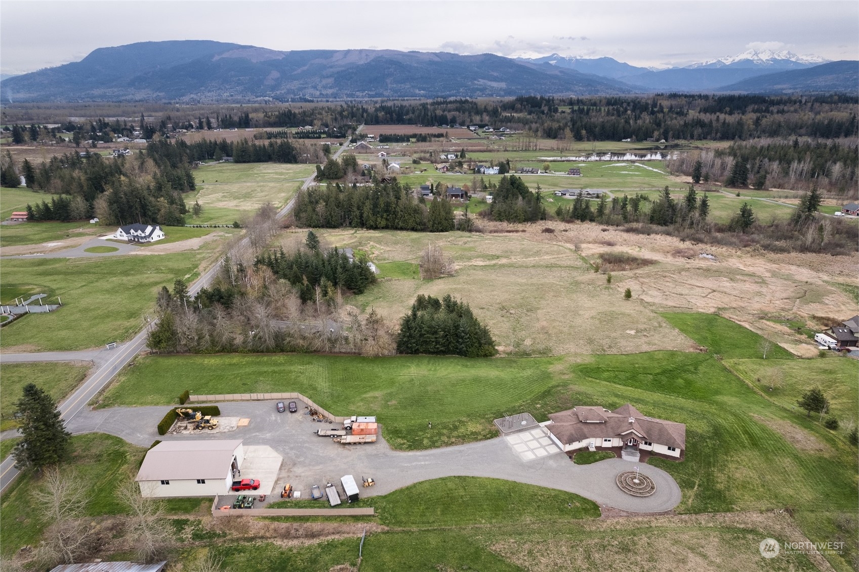 2131 Central Road Everson, WA 98247 - Photo 39 of 40 a view of a lake with a mountain
