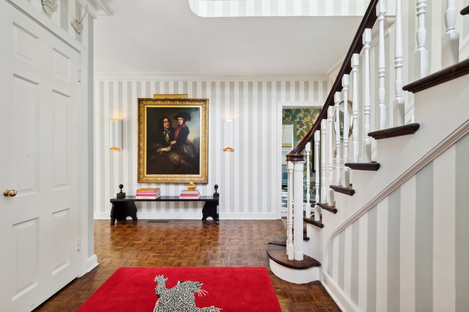 220 Dewindt Road Winnetka, IL 60093 - Photo 6 of 53 a view of hallway with stairs and livingroom