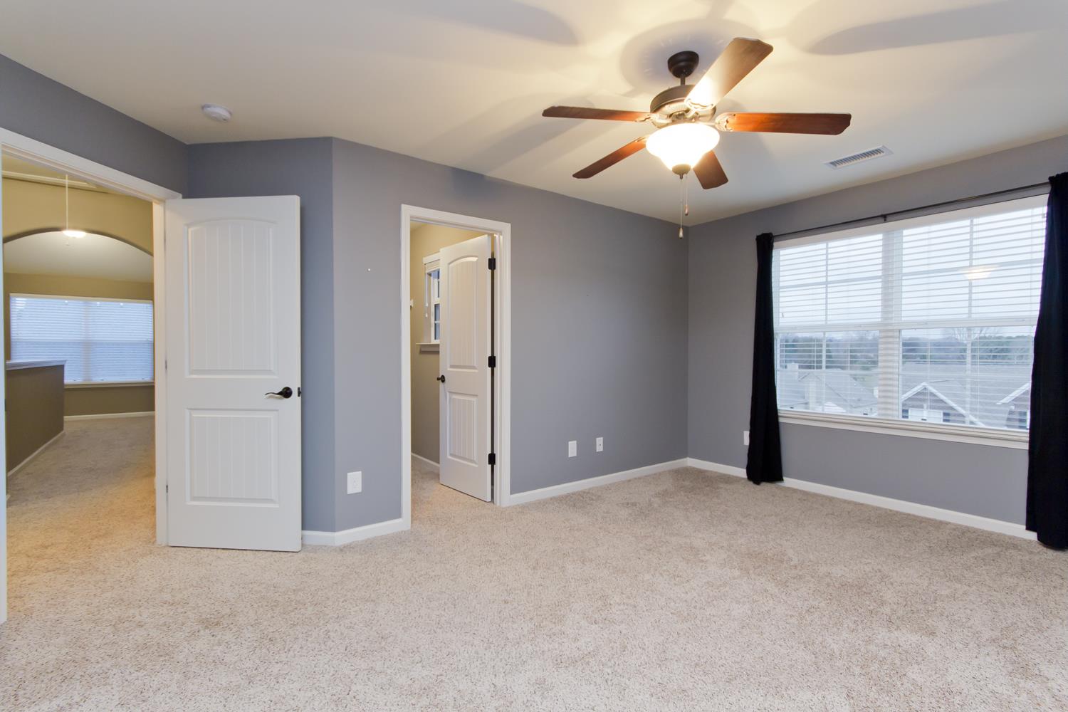 1011 Kyle Road Spring Hill, TN 37174 - Photo 23 of 30 an empty room with chandelier fan and windows