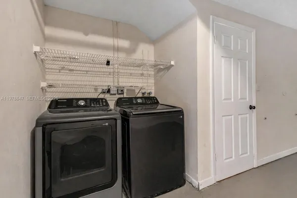 a view of washer and dryer
