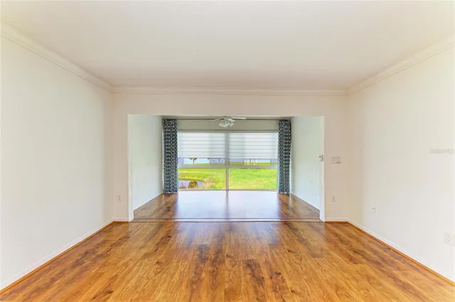 a view of a building with a yard