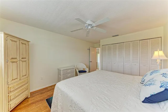 a view of a lake with a yard