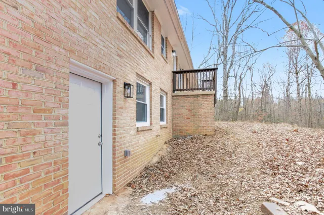 a view of a room with rack on the wall