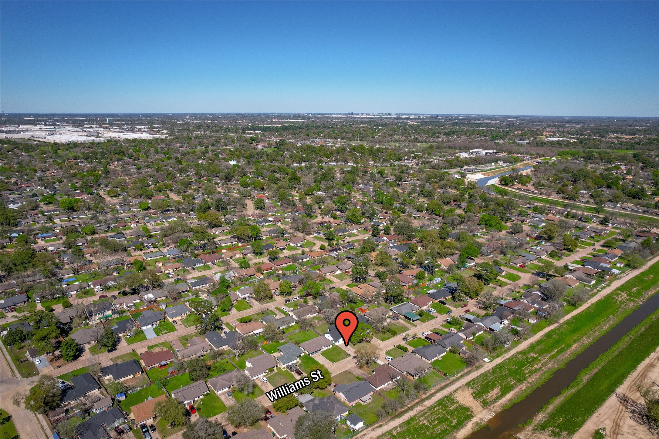 7622 Williams Street Houston, TX 77040 - Photo 40 of 42 an aerial view of residential houses with outdoor space