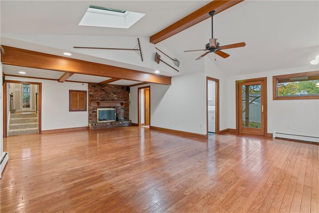 126 Rockingham Lane Canonsburg, PA 15317 - Photo 12 of 44 a view of empty room with wooden floor and ceiling fan