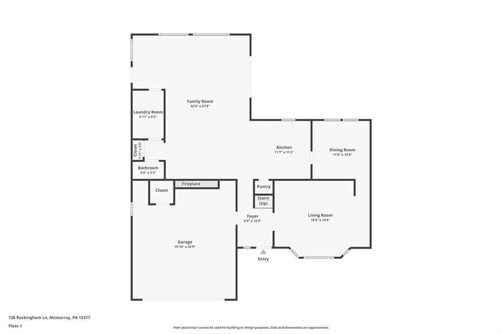 126 Rockingham Lane Canonsburg, PA 15317 - Photo 16 of 44 a picture of a bathroom with a refrigerator