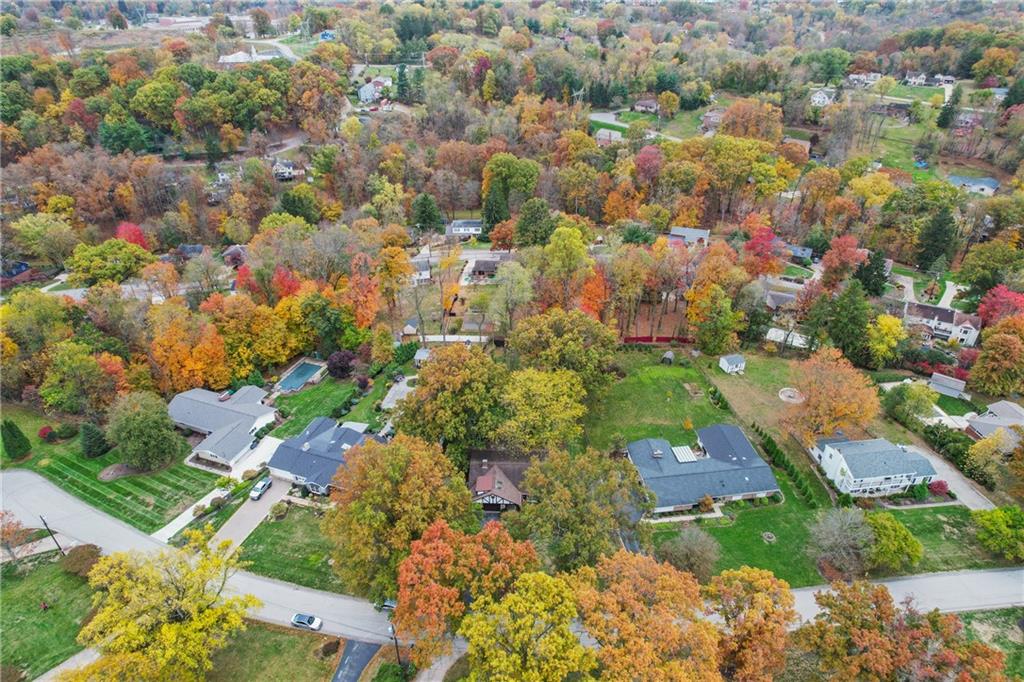 126 Rockingham Lane Canonsburg, PA 15317 - Photo 37 of 44 an aerial view of residential houses with outdoor space and trees all around