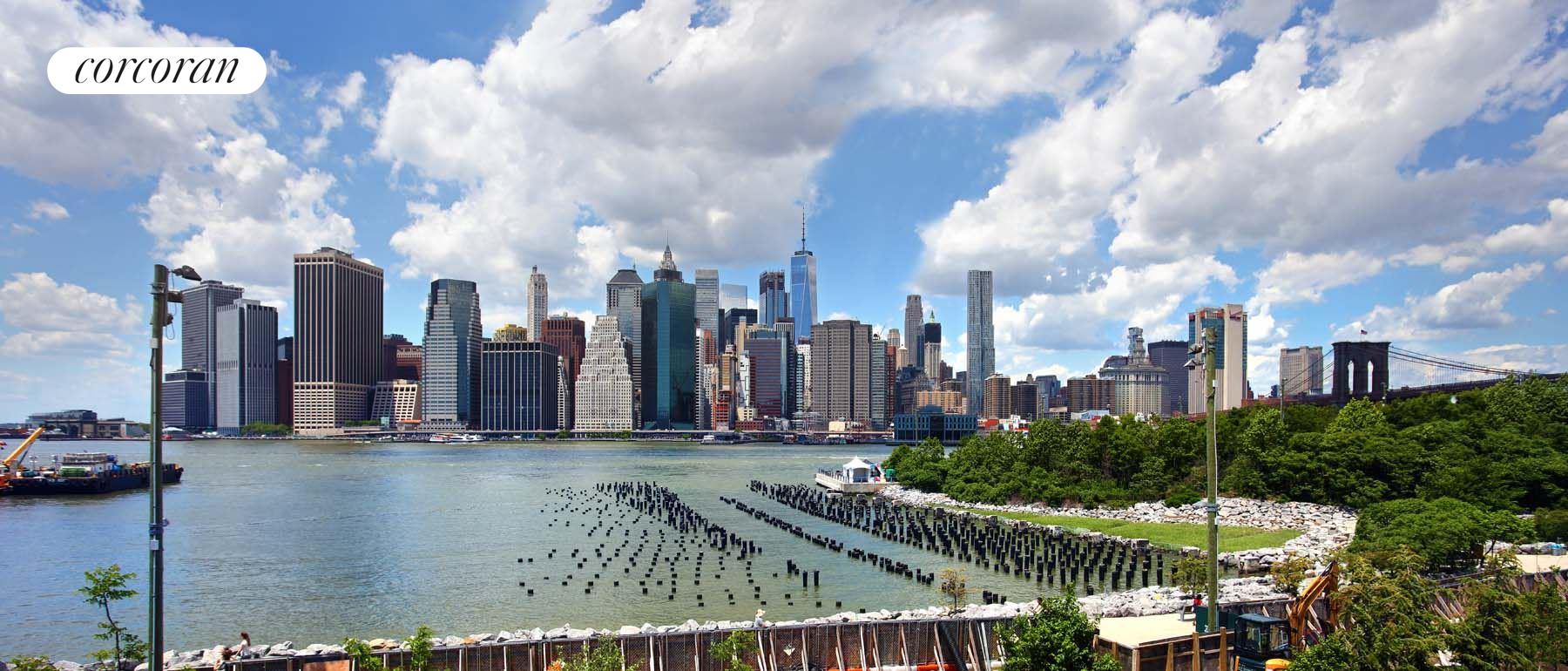 130 Furman Street, Unit S405 Brooklyn, NY 11201 - Photo 1 of 1 a view of a city with tall buildings