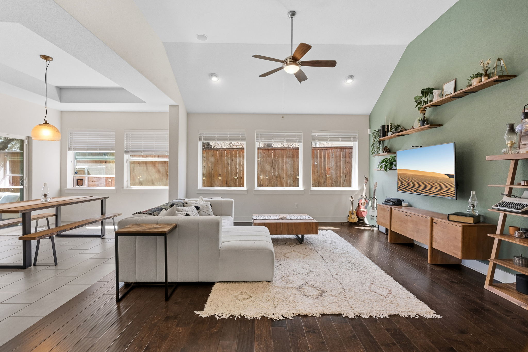7205 Albert Road Austin, TX 78745 - Photo 12 of 37 a living room with furniture and a flat screen tv