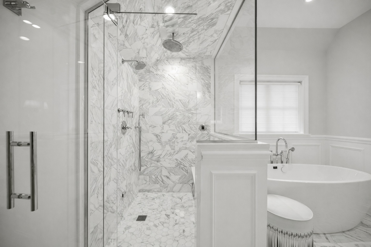 525 Ash Street Winnetka, IL 60093 - Photo 29 of 56 a bathroom with a shower and a sink