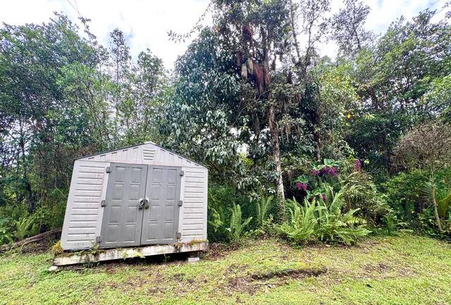 a utility room with a door