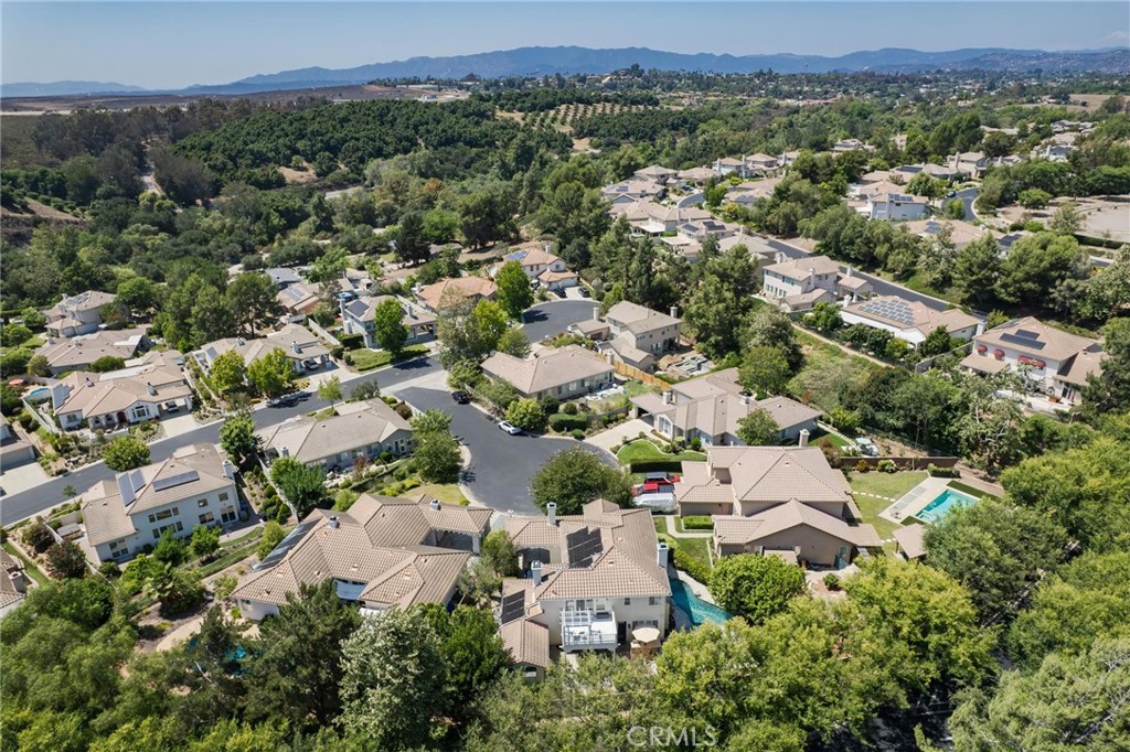 789 Glenhart Place Fallbrook, CA 92028 - Photo 37 of 40 an aerial view of residential house with outdoor space and trees all around