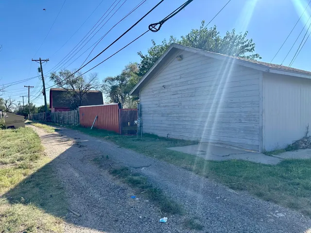 a backyard of a house