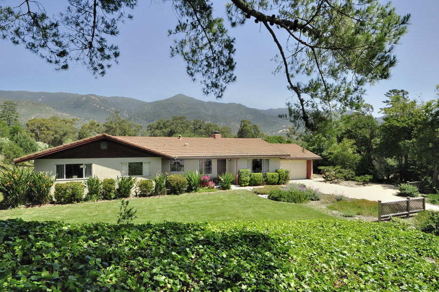 696 Cowles Road Santa Barbara, CA 93108 - Photo 1 of 14 a front view of a house with a yard