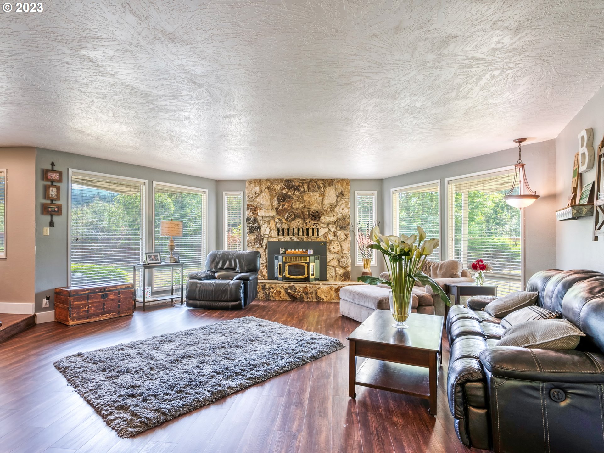 38437 McKenzie Highway Springfield, OR 97478 - Photo 16 of 48 a living room with furniture and a rug