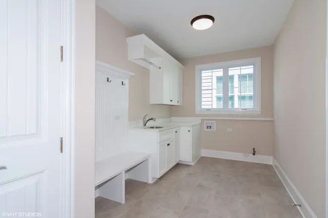 a room with a stove and a window