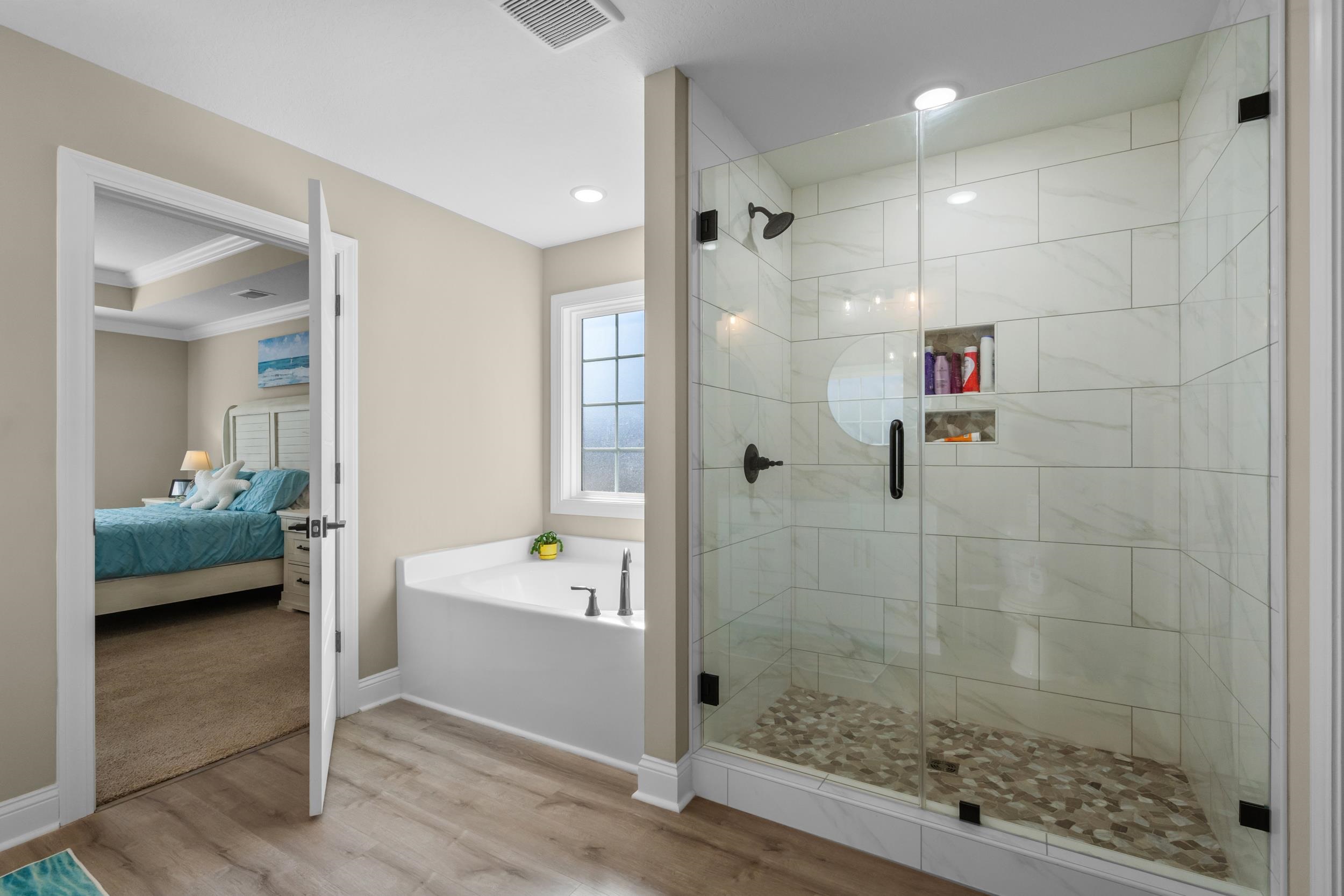 1061 Busy Corner Road Conway, SC 29527 - Photo 22 of 37 Bedroom featuring carpet, ornamental molding, ceiling fan, and a tray ceiling
