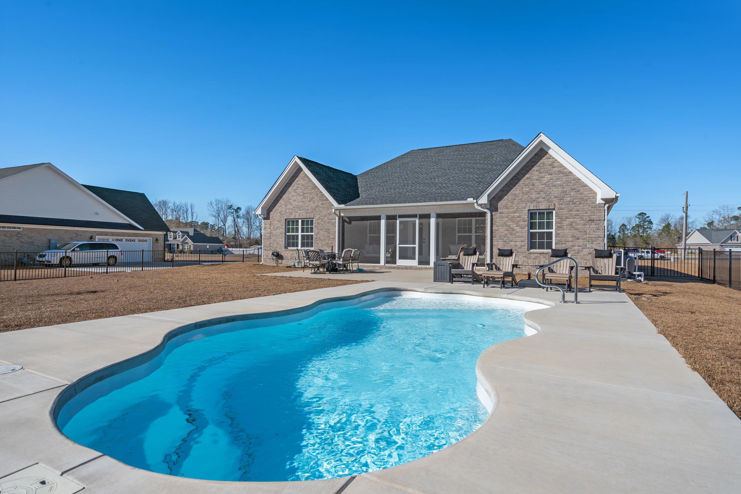 1061 Busy Corner Road Conway, SC 29527 - Photo 32 of 37 View of patio / terrace featuring a ceiling fan and outdoor lounge area