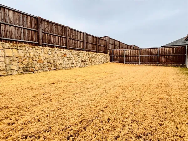 a view of wooden fence